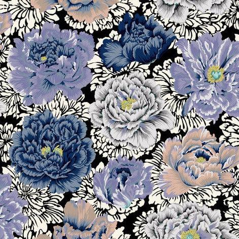 Kaffe Fassett Brocade Peony Grey Floral Fabric-Free Spirit Fabrics-My Favorite Quilt Store