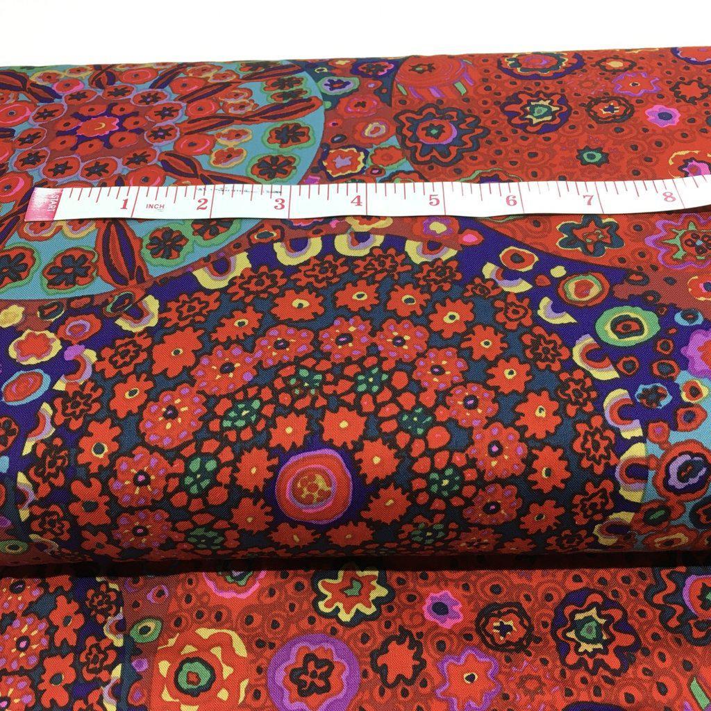 Kaffe Fassett Classics Millefiore Red Fabric-Free Spirit Fabrics-My Favorite Quilt Store