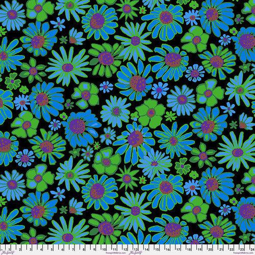 Kaffe Fassett Collective August 2024 Black Bloomers Fabric