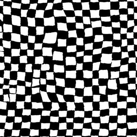 Kaffe Fassett Collective August 2024 Black Gameboard Fabric-Free Spirit Fabrics-My Favorite Quilt Store