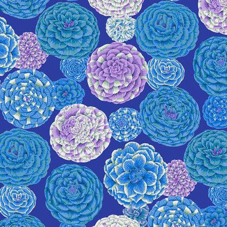 Kaffe Fassett Collective August 2024 Blue Japonica Fabric