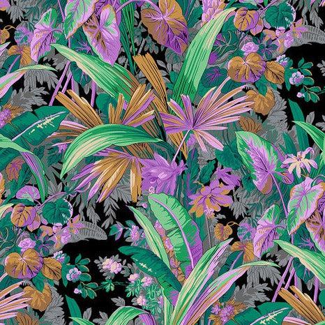 Kaffe Fassett Collective August 2024 Lavender Jungle Fabric
