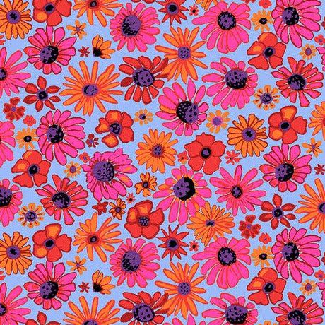 Kaffe Fassett Collective August 2024 Lilac Bloomers Fabric