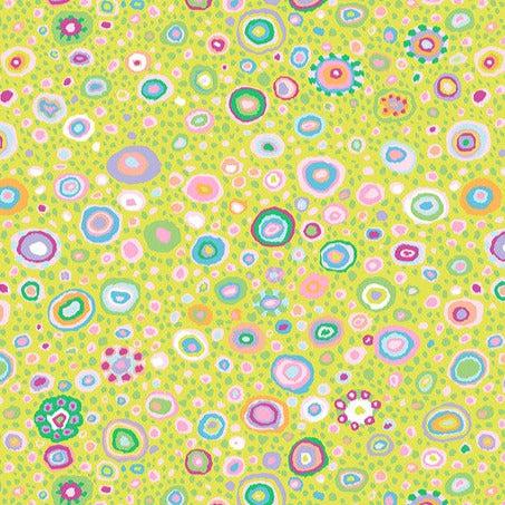 Kaffe Fassett Collective August 2024 Lime Roman Glass Fabric-Free Spirit Fabrics-My Favorite Quilt Store