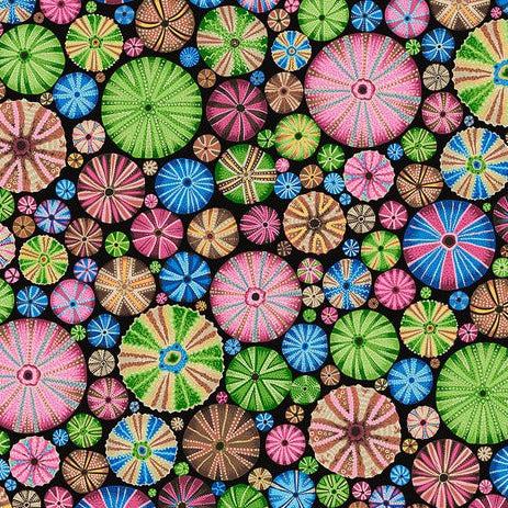 Kaffe Fassett Collective August 2024 Multi Urchins Fabric