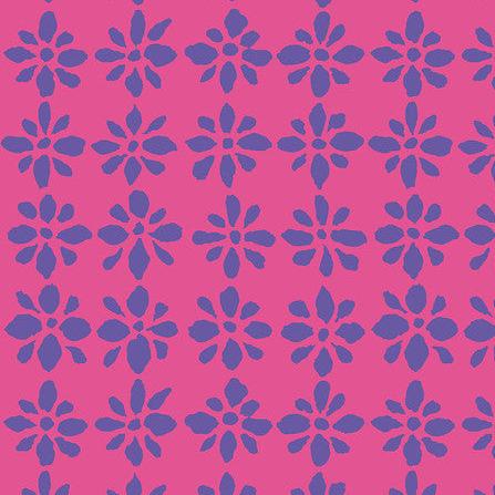 Kaffe Fassett Collective August 2024 Pink Snow Flower Fabric-Free Spirit Fabrics-My Favorite Quilt Store