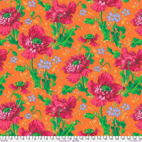 Kaffe Fassett Collective August 2024 Red Papaver Fabric-Free Spirit Fabrics-My Favorite Quilt Store