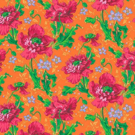 Kaffe Fassett Collective August 2024 Red Papaver Fabric