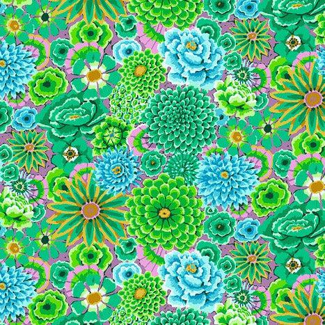 Kaffe Fassett Collective Enchanted Green Fabric-Free Spirit Fabrics-My Favorite Quilt Store