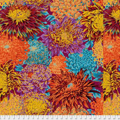 Kaffe Fassett Japanese Chrysanthemum Autumn Fabric-Free Spirit Fabrics-My Favorite Quilt Store