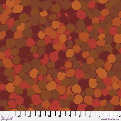 Kaffe Fassett Reflections Brown Spots Fabric-Free Spirit Fabrics-My Favorite Quilt Store