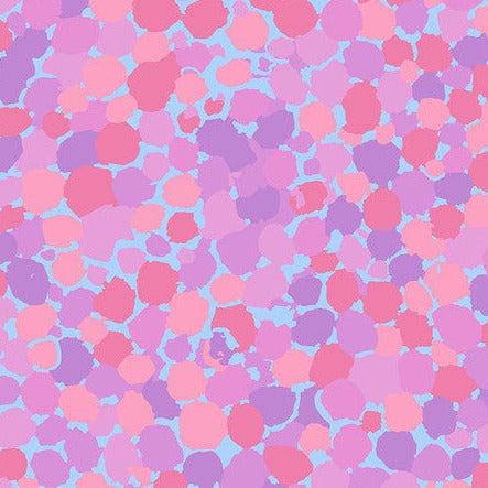 Kaffe Fassett Reflections Lavender Spots Fabric-Free Spirit Fabrics-My Favorite Quilt Store