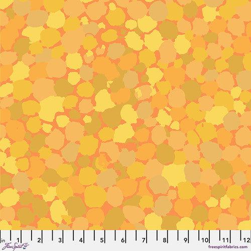 Kaffe Fassett Reflections Yellow Spots Fabric-Free Spirit Fabrics-My Favorite Quilt Store