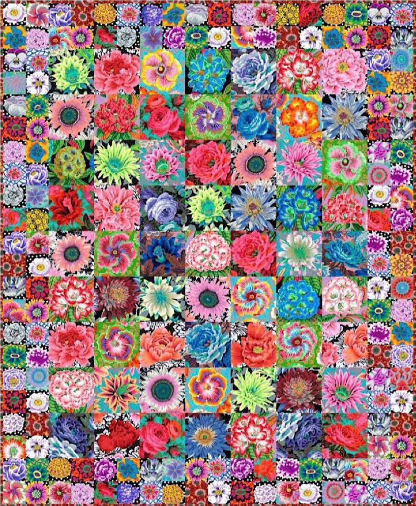 Kaffe Fassett Seed Packets Multicolor 2023 Quilt Kit-Free Spirit Fabrics-My Favorite Quilt Store