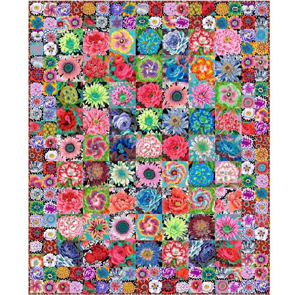 Kaffe Fassett Seed Packets Multicolor 2023 Quilt Kit - Modified-Free Spirit Fabrics-My Favorite Quilt Store