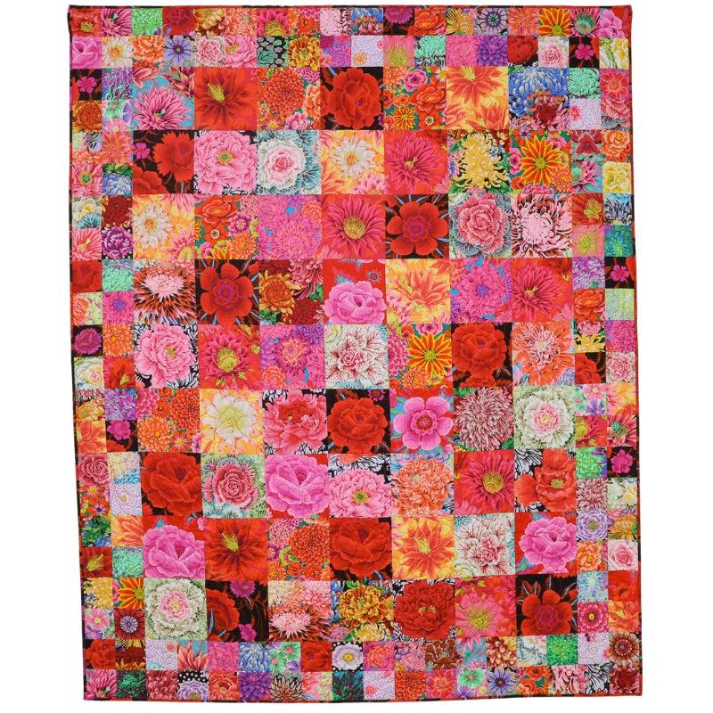 Kaffe Fassett Seed Packets Red Quilt Kit - New 2024