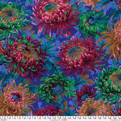 Kaffe Fassett Shaggy Cobalt Fabric-Free Spirit Fabrics-My Favorite Quilt Store