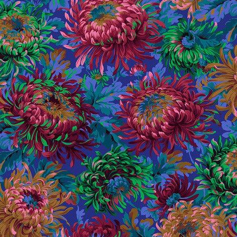 Kaffe Fassett Shaggy Cobalt Fabric-Free Spirit Fabrics-My Favorite Quilt Store