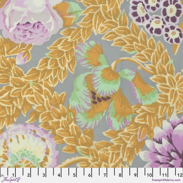 Kaffe Fassett Vintage Collective Pastel Flower Lattice Fabric-Free Spirit Fabrics-My Favorite Quilt Store