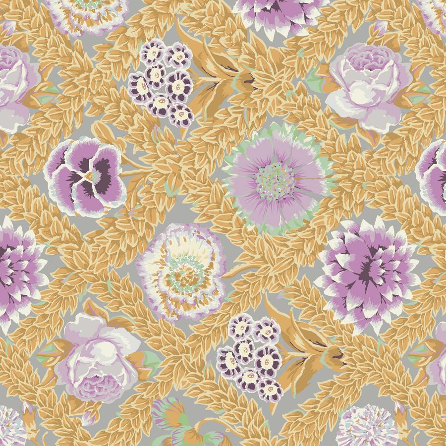 Kaffe Fassett Vintage Collective Pastel Flower Lattice Fabric-Free Spirit Fabrics-My Favorite Quilt Store