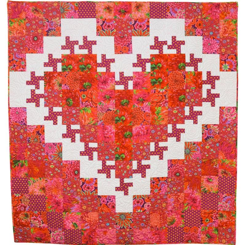 Kaffe  My Red Heart Quilt Kit