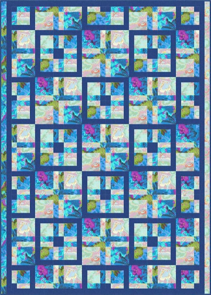 Kaffe Vintage Interlock Quilt Kit-Free Spirit Fabrics-My Favorite Quilt Store