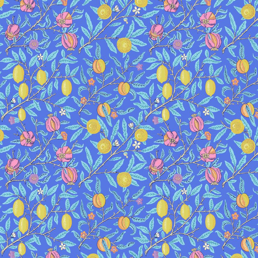 Kaffe X Morris & Co. Cobalt Fruit Fabric