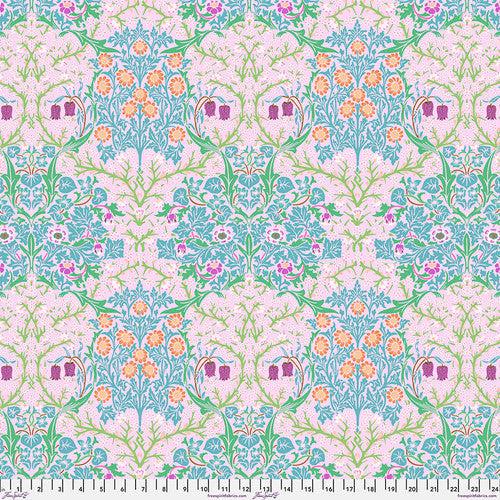 Kaffe X Morris & Co. Pink Blackthorn Fabric-Free Spirit Fabrics-My Favorite Quilt Store