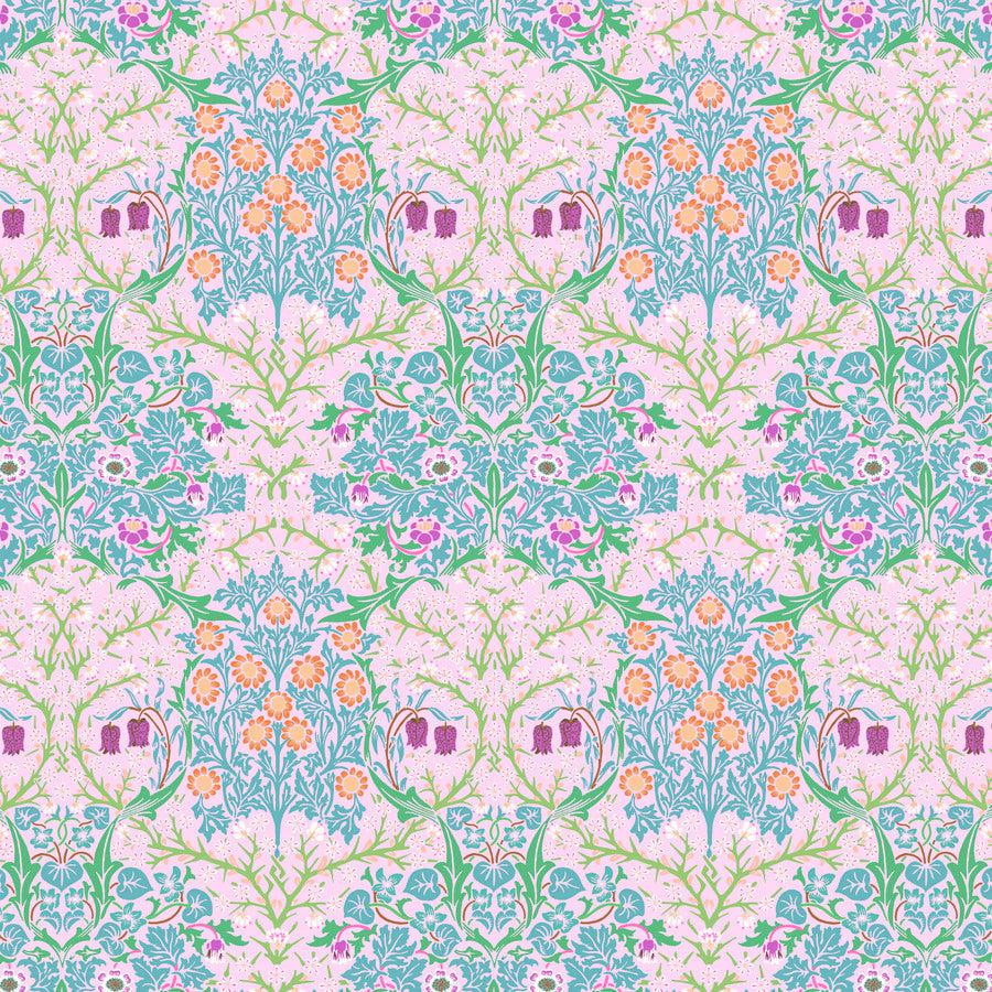 Kaffe X Morris & Co. Pink Blackthorn Fabric