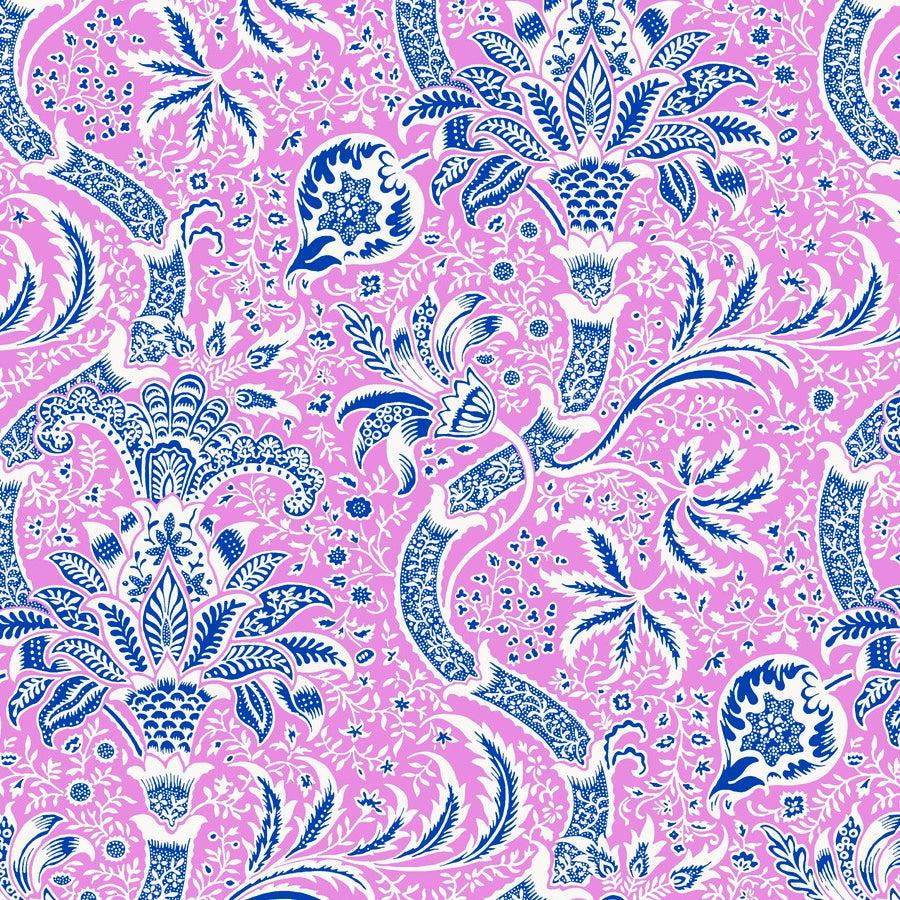 Kaffe X Morris & Co. Pink Indian Fabric-Free Spirit Fabrics-My Favorite Quilt Store
