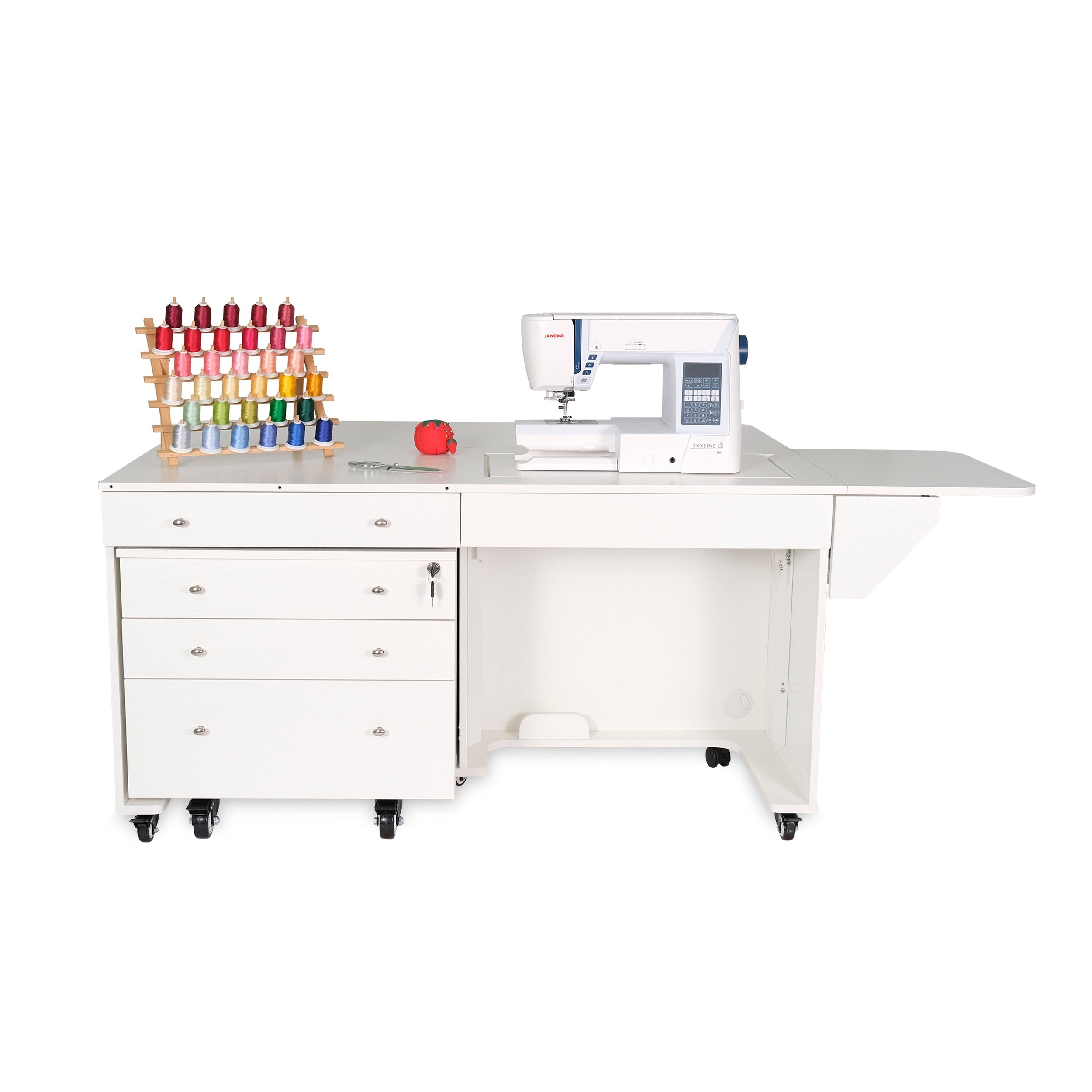 Kangaroo & Joey Sewing Cabinet Ash White-Kangaroo Sewing Furniture-My Favorite Quilt Store