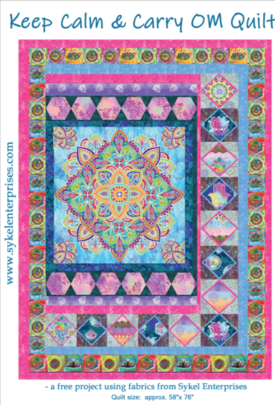 Keep Calm and Carry Om Quilt Pattern - Free Digital Download-Print Concepts-My Favorite Quilt Store