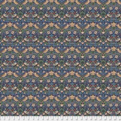 Kelmscott Mini Strawberry Thief Navy Fabric-Free Spirit Fabrics-My Favorite Quilt Store