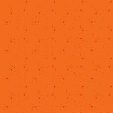 Kitty Litter Tangerine Blender Fabric-Dear Stella Fabrics-My Favorite Quilt Store