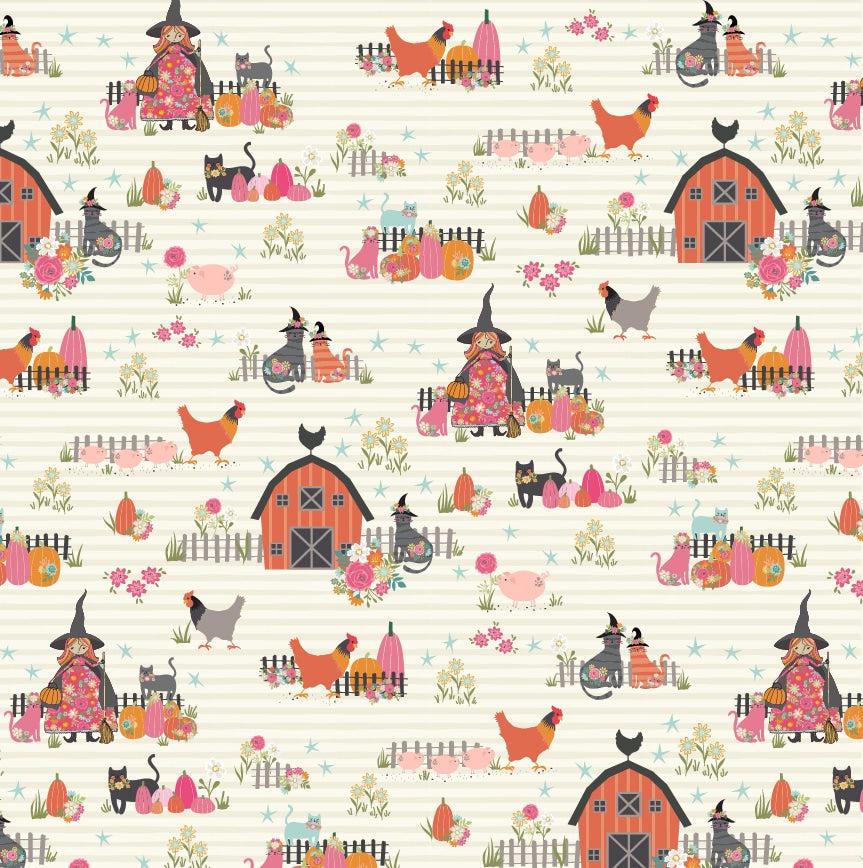 Kitty Loves Candy White The Good Witch Fabric