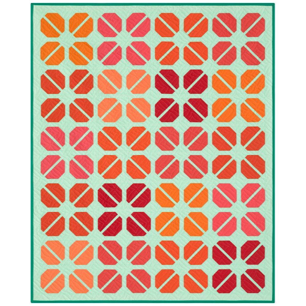 Kona Corolla Julep Quilt Kit-Robert Kaufman-My Favorite Quilt Store