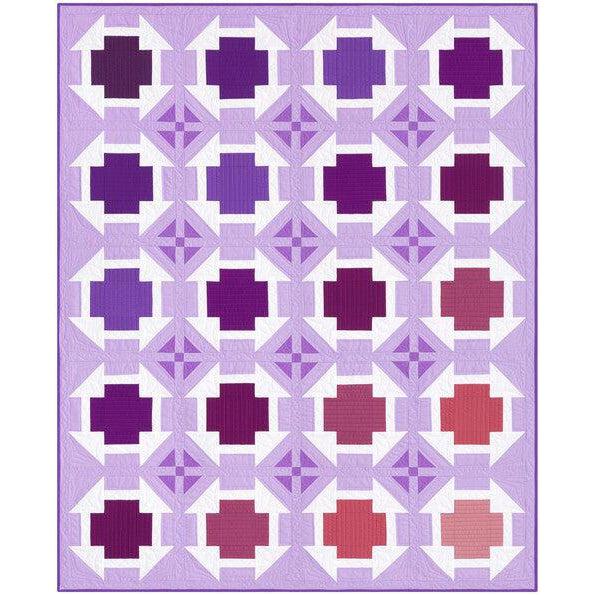 Kona Cotton Cross Churn Quilt Pattern - Free Pattern Download-Robert Kaufman-My Favorite Quilt Store