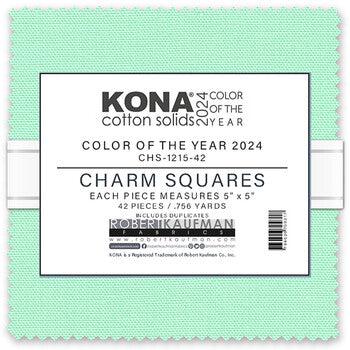 Kona Cotton - White Ten Squares - by Robert Kaufman Fabrics