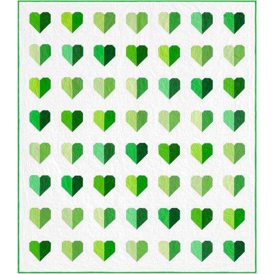 Kona Cotton Mirrored Hearts Quilt Pattern - Free Pattern Download-Robert Kaufman-My Favorite Quilt Store