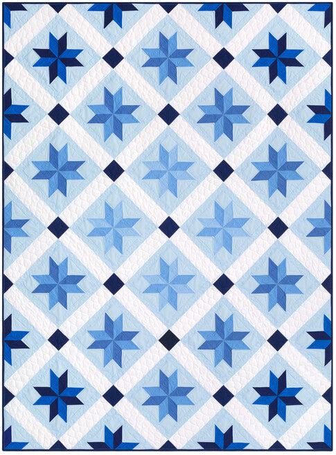 Kona Cotton Pearl Stars Quilt Pattern - Free Pattern Download-Robert Kaufman-My Favorite Quilt Store