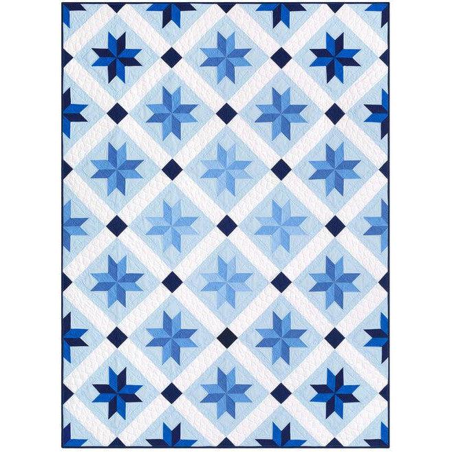 Kona Cotton Pearl Stars Quilt Pattern - Free Pattern Download-Robert Kaufman-My Favorite Quilt Store