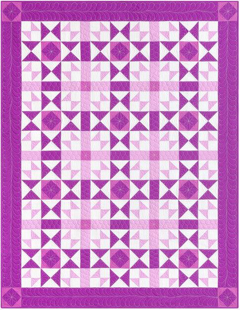 Kona Cotton Purple Passion Quilt Pattern - Free Pattern Download-Robert Kaufman-My Favorite Quilt Store