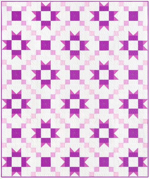 Kona Cotton Radiant Stars Quilt Pattern - Free Pattern Download-Robert Kaufman-My Favorite Quilt Store