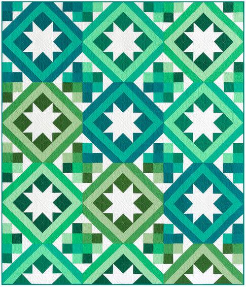 Kona Cotton Star Crossed Quilt Pattern - Free Pattern Download-Robert Kaufman-My Favorite Quilt Store