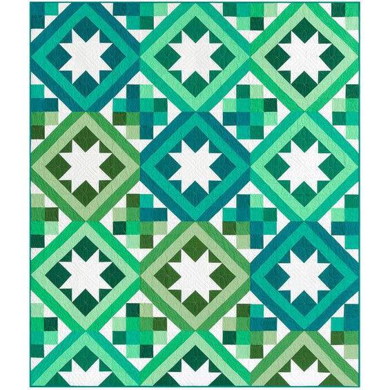 Kona Cotton Star Crossed Quilt Pattern - Free Pattern Download-Robert Kaufman-My Favorite Quilt Store