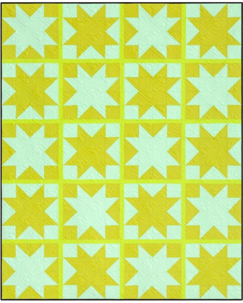 Kona Julep Star Adventure Quilt Kit-Robert Kaufman-My Favorite Quilt Store