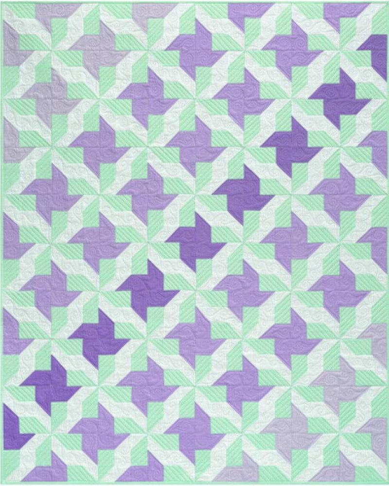 Kona Succulent Julep Quilt Kit-Robert Kaufman-My Favorite Quilt Store