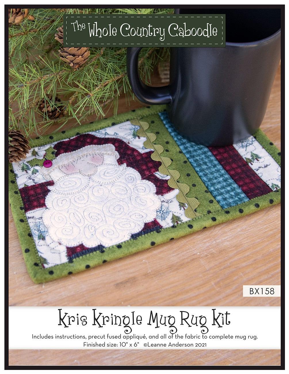 Kris Kringle Mug Rug Kit-The Whole Country Caboodle-My Favorite Quilt Store