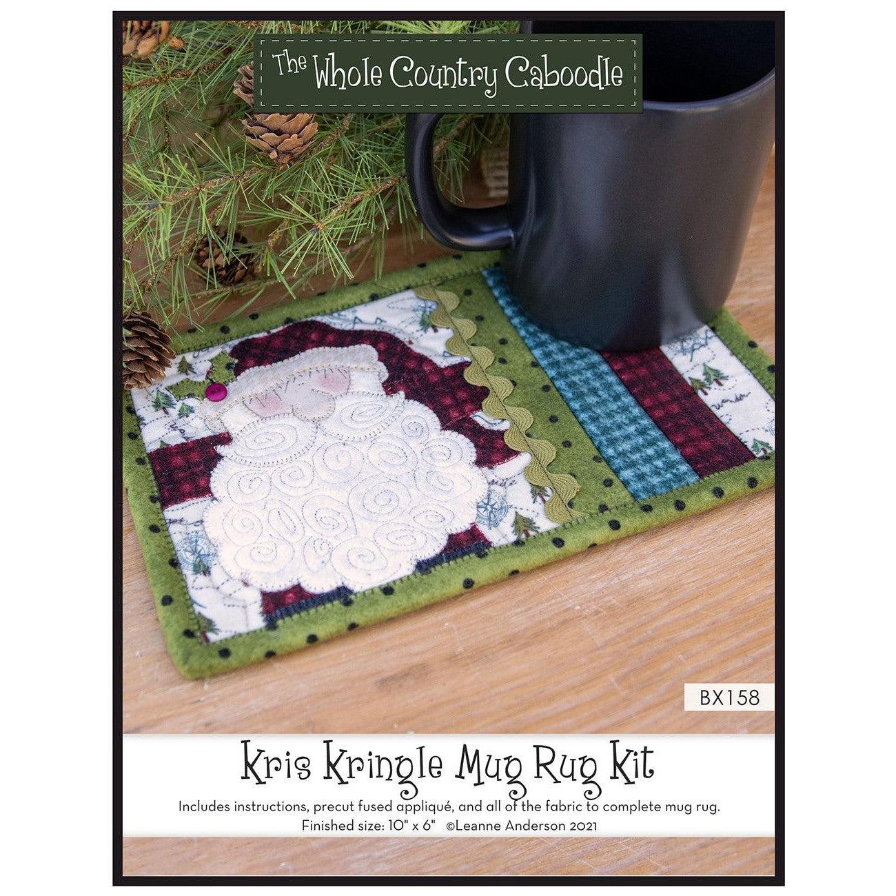 Kris Kringle Mug Rug Kit-The Whole Country Caboodle-My Favorite Quilt Store