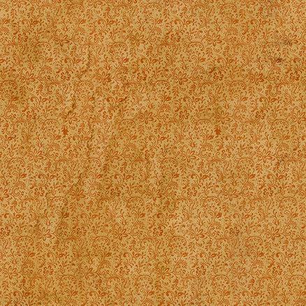 Laboratory Orange Flourish Fabric